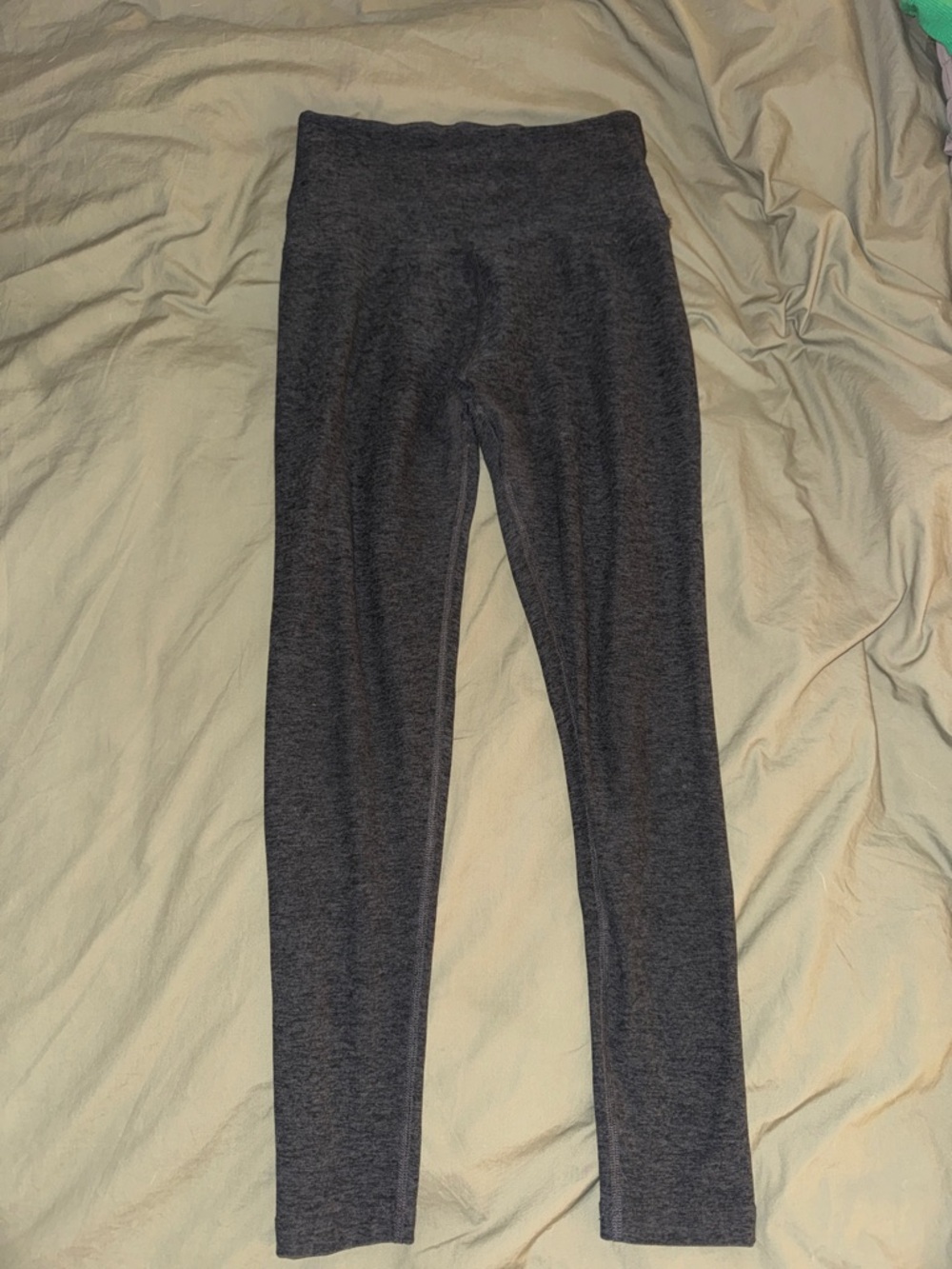 Beyond Yoga Heather Charcoal Gray High-Waist Leggings